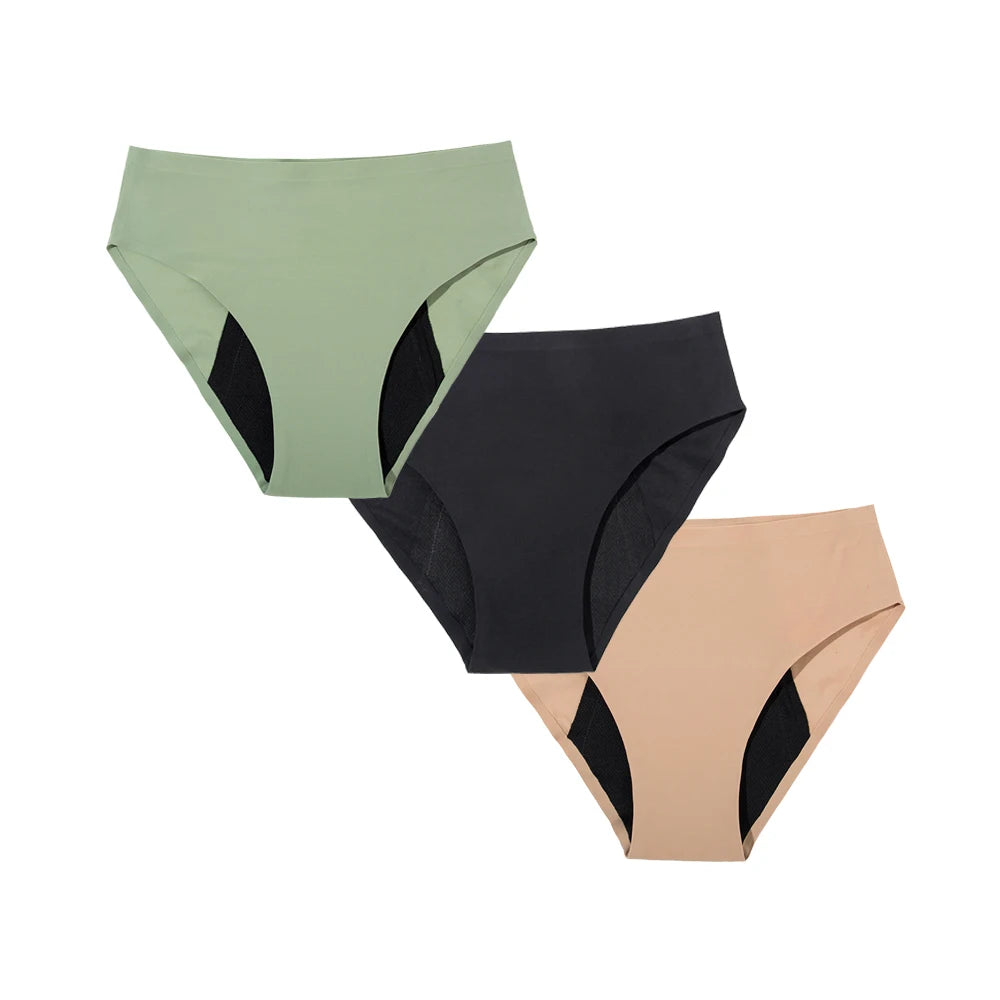 Culotte Menstruelle Seamless – Taille Haute, Ultra-Absorbante (Flux Abondant)