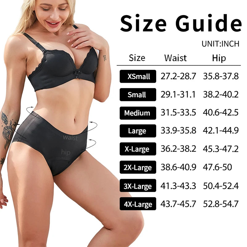 Culotte Menstruelle Seamless – Taille Haute, Ultra-Absorbante (Flux Abondant)