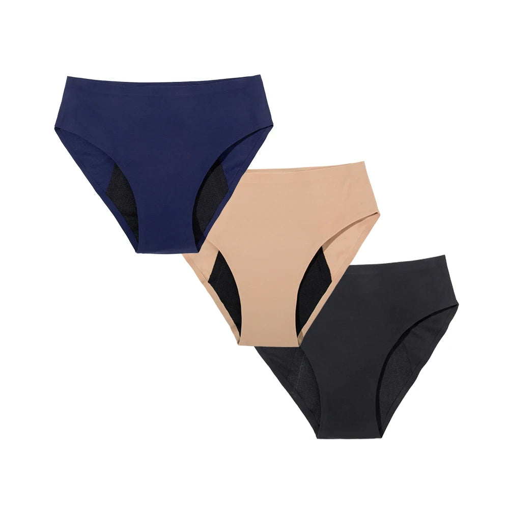Culotte Menstruelle Seamless – Taille Haute, Ultra-Absorbante (Flux Abondant)