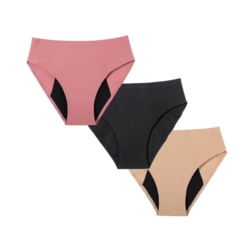Culotte Menstruelle Seamless – Taille Haute, Ultra-Absorbante (Flux Abondant)