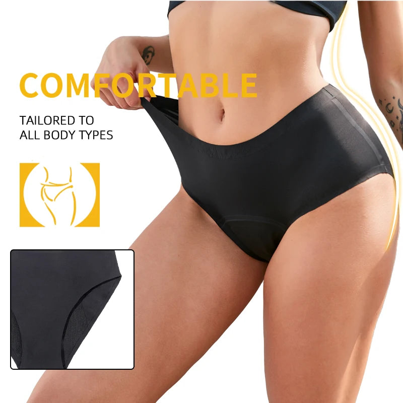 Culotte Menstruelle Seamless – Taille Haute, Ultra-Absorbante (Flux Abondant)