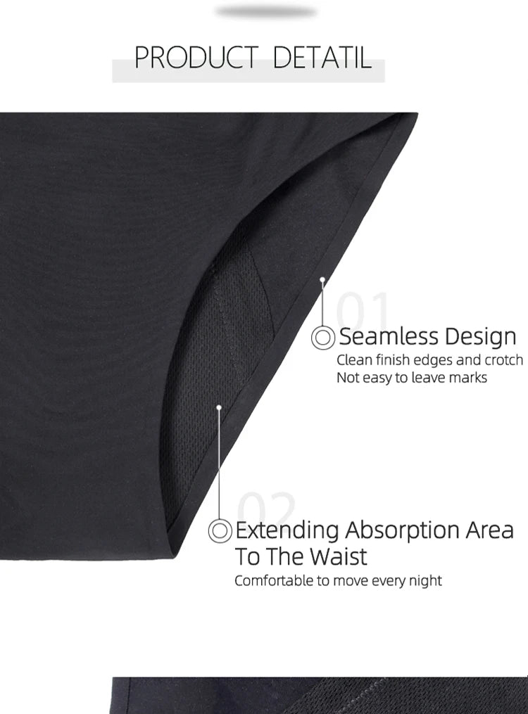Culotte Menstruelle Seamless – Taille Haute, Ultra-Absorbante (Flux Abondant)