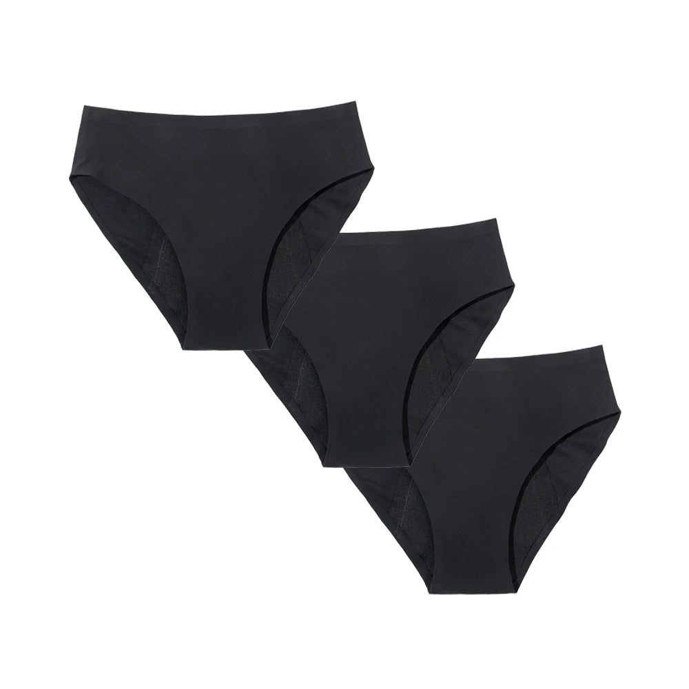 Culotte Menstruelle Seamless – Taille Haute, Ultra-Absorbante (Flux Abondant)