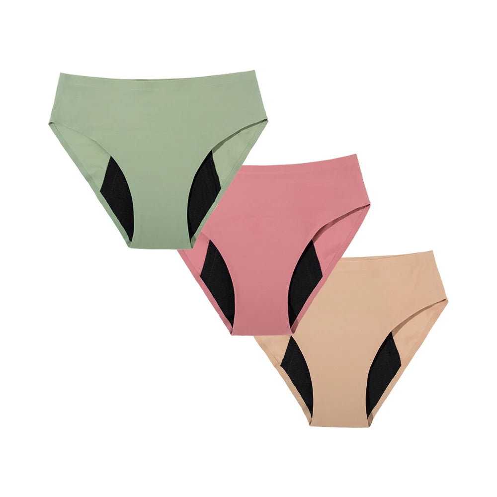 Culotte Menstruelle Seamless – Taille Haute, Ultra-Absorbante (Flux Abondant)