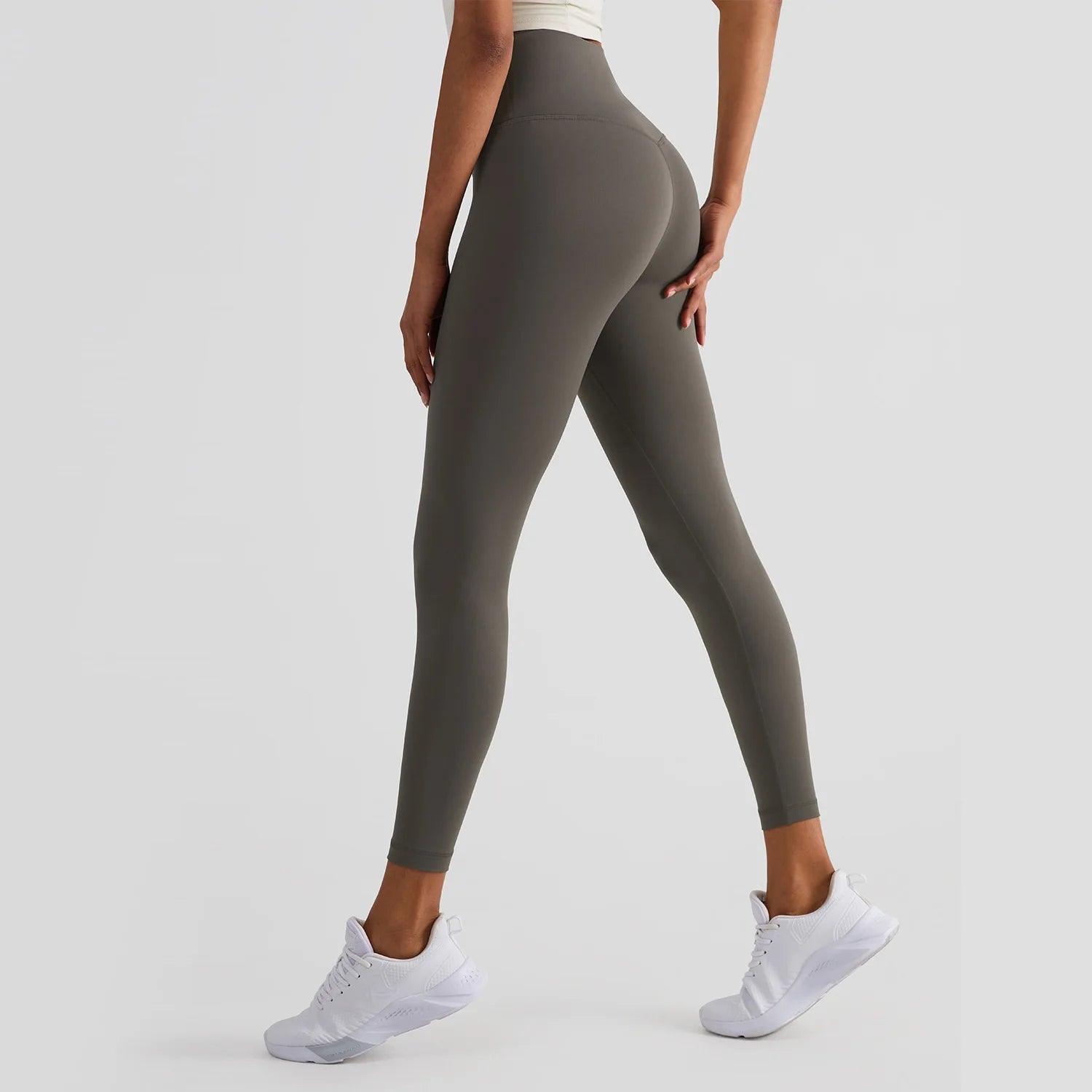 Legging Taille Haute Seamless — Nylon/Spandex 80/20, Poche Dos intégrée