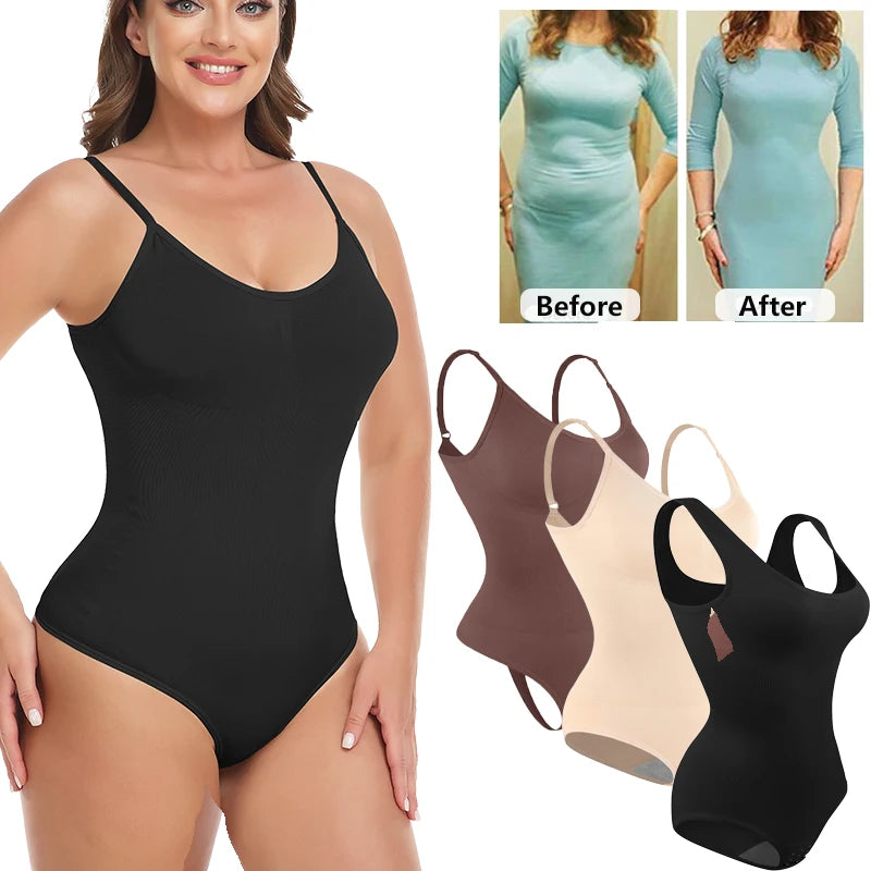 Body Gainant Invisible Décolleté U — Contrôle Ventre & Lift Fessier