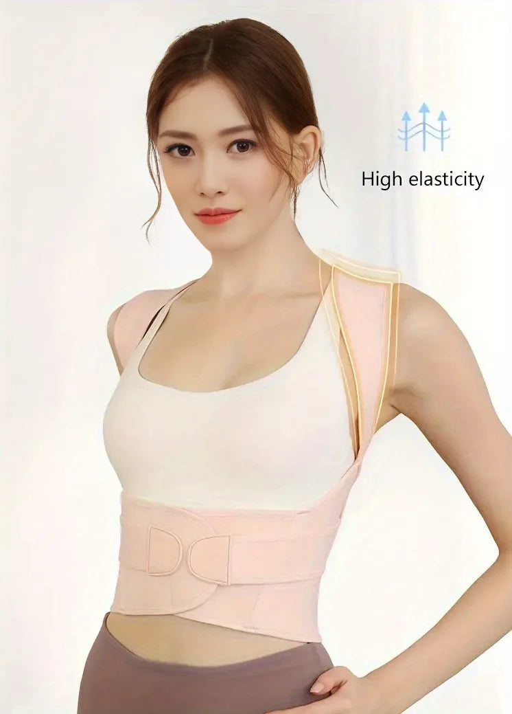 Correcteur de Posture Pro X — Épaules Ouvertes & Dos Aligné, Réglage Ceinture
