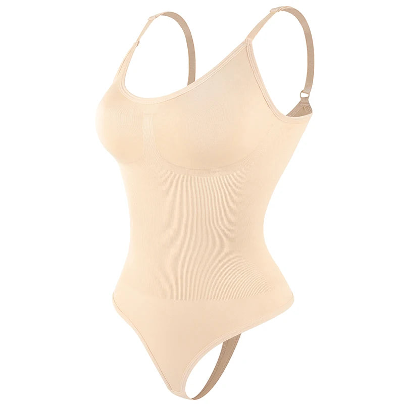 Body Gainant Invisible Décolleté U — Contrôle Ventre & Lift Fessier