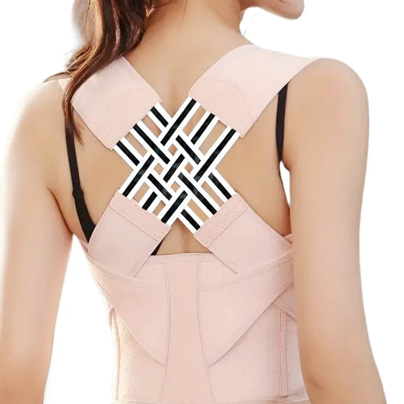 Correcteur de Posture Pro X — Épaules Ouvertes & Dos Aligné, Réglage Ceinture