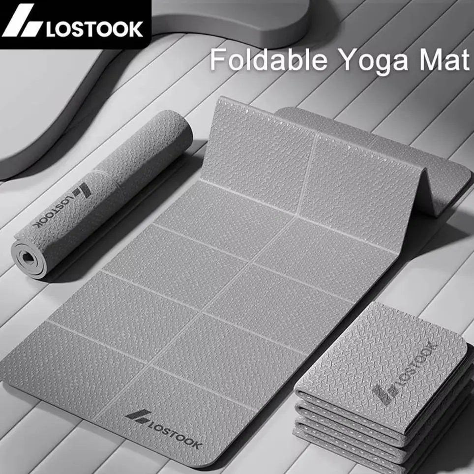 Tapis de Yoga Pliable en TPE 4 mm — 183×61 cm, Confort Nomade