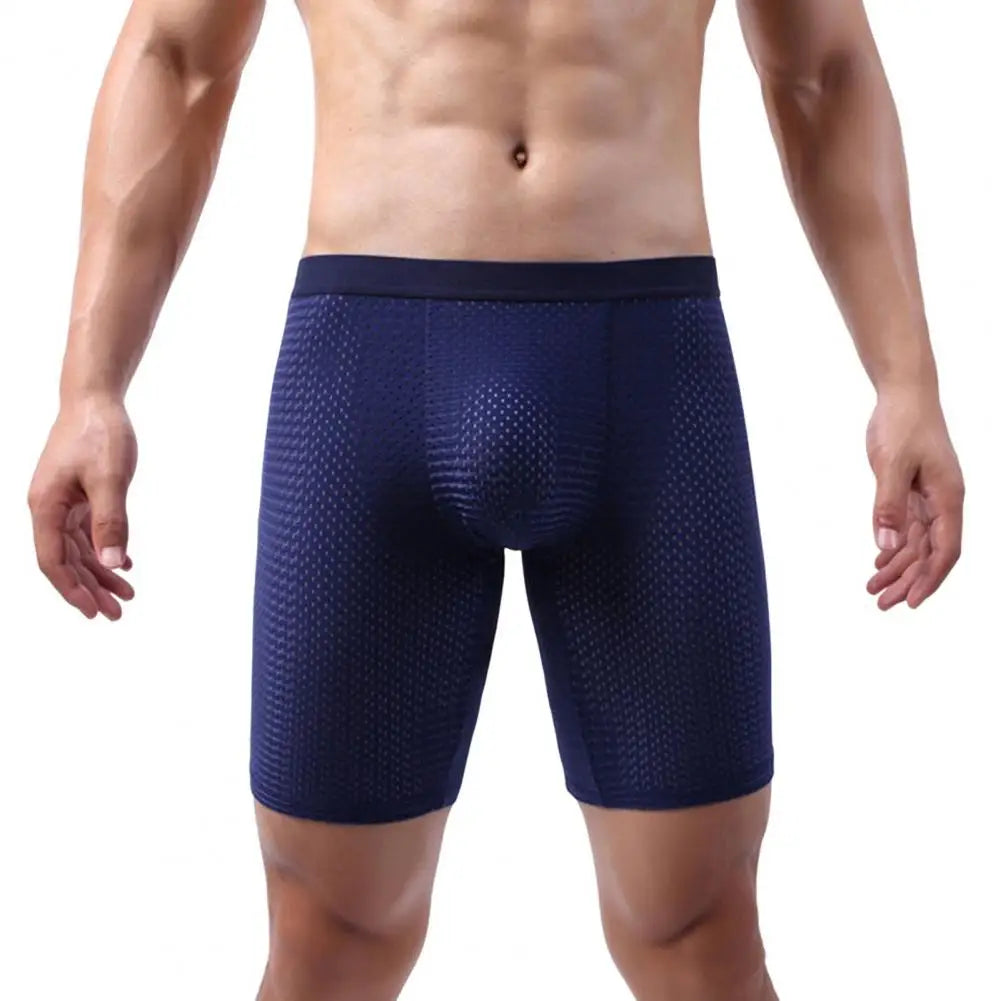 Glacier Mesh — Boxer Long Homme « Ice Silk » Respirant & Séchage Rapide
