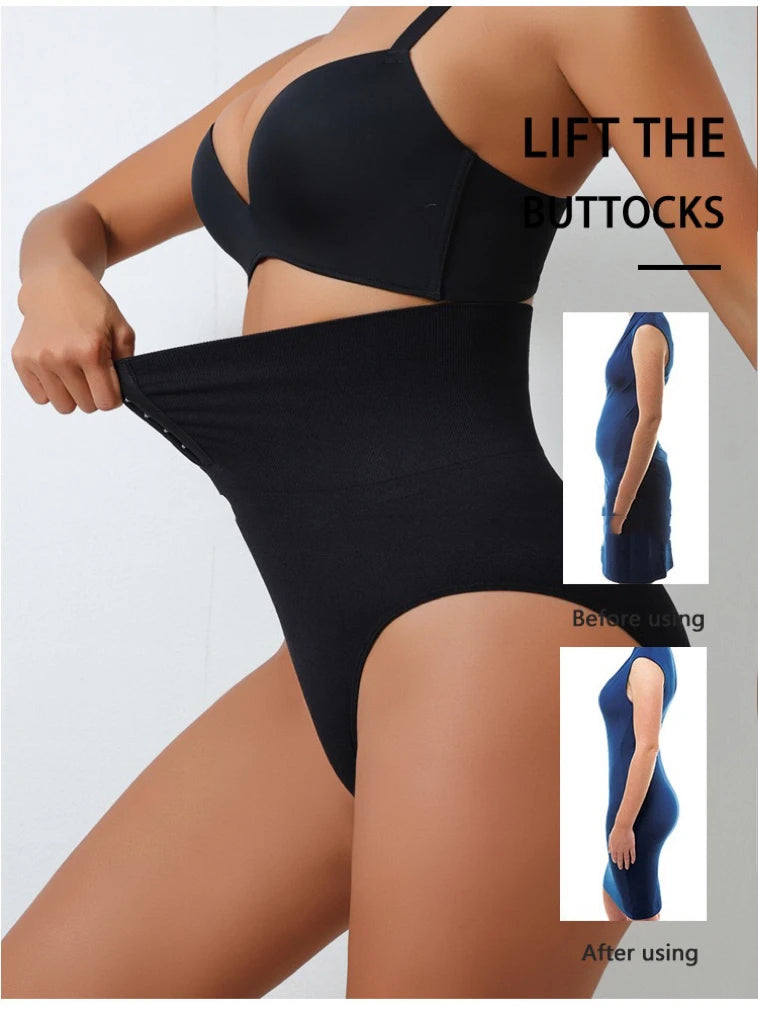 Gaïa Sculpt — Culotte Gainante Taille Haute à Agrafes, Lift & Contrôle Ferme