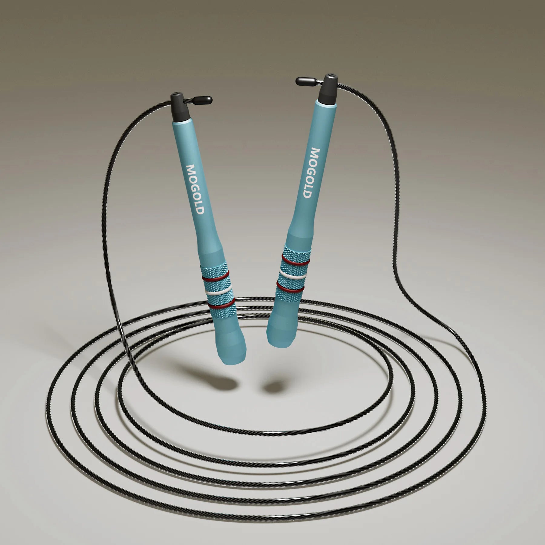 Corde à Sauter MOGOLD Pro – Câble Acier Rapide & Poignées Alu Confort