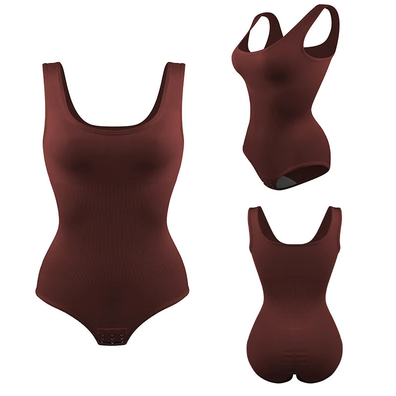 Body Gainant Invisible Décolleté U — Contrôle Ventre & Lift Fessier
