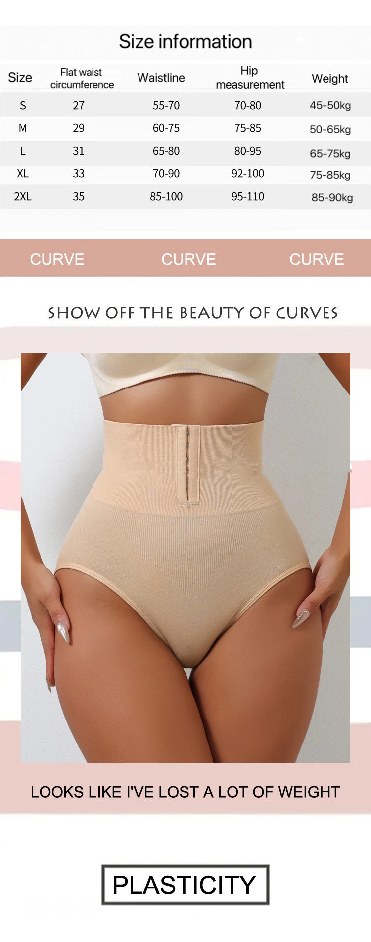Gaïa Sculpt — Culotte Gainante Taille Haute à Agrafes, Lift & Contrôle Ferme