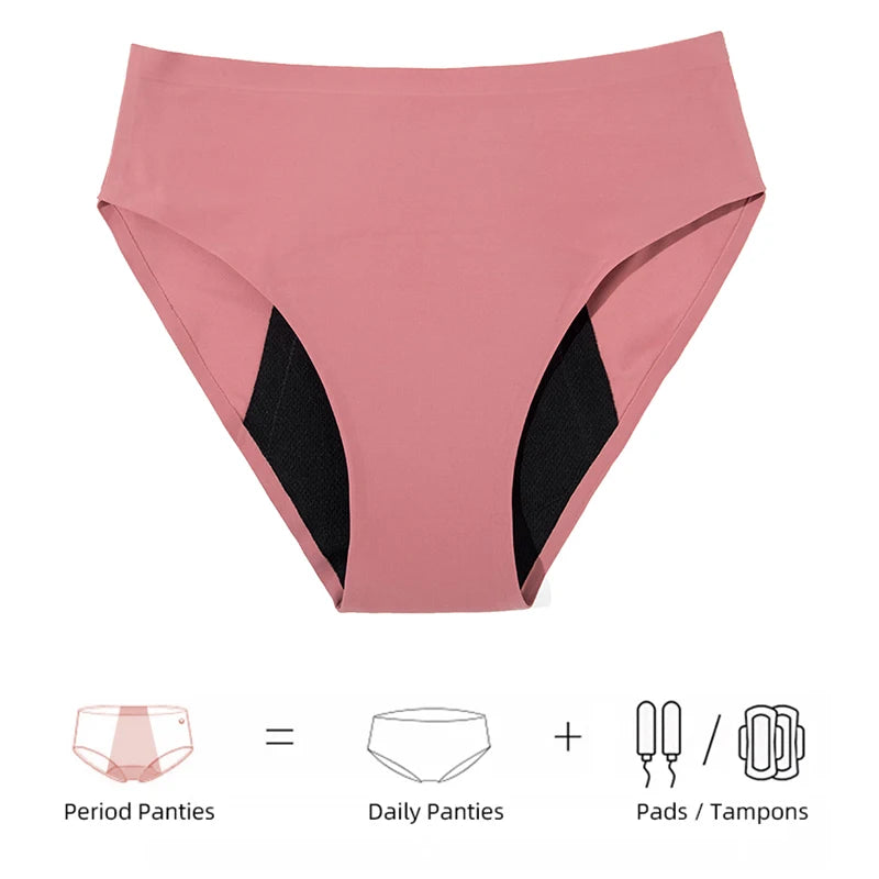 Culotte Menstruelle Seamless – Taille Haute, Ultra-Absorbante (Flux Abondant)