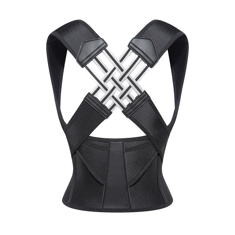 Correcteur de Posture Pro X — Épaules Ouvertes & Dos Aligné, Réglage Ceinture