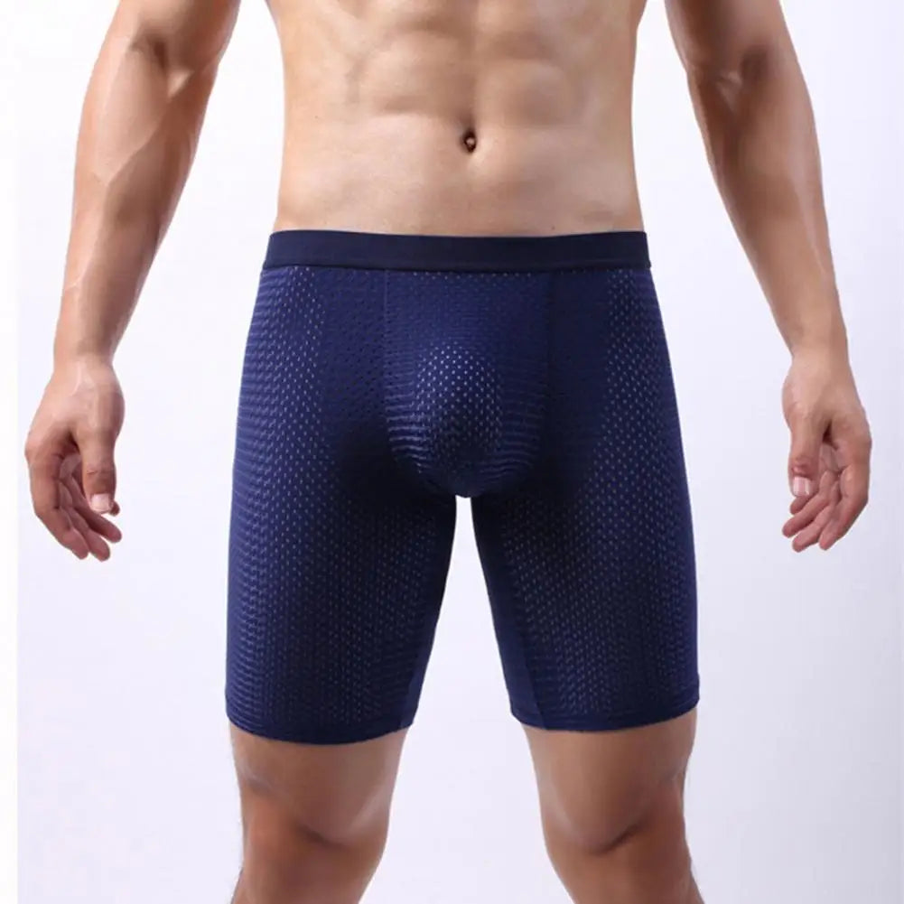 Glacier Mesh — Boxer Long Homme « Ice Silk » Respirant & Séchage Rapide