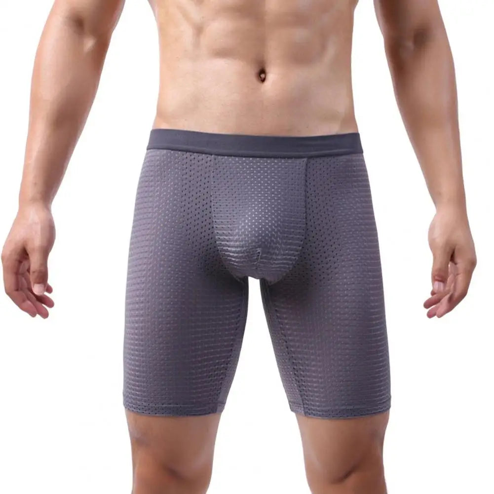 Glacier Mesh — Boxer Long Homme « Ice Silk » Respirant & Séchage Rapide