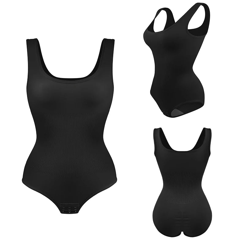 Body Gainant Invisible Décolleté U — Contrôle Ventre & Lift Fessier