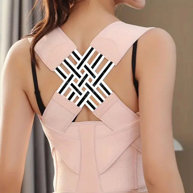 Correcteur de Posture Pro X — Épaules Ouvertes & Dos Aligné, Réglage Ceinture