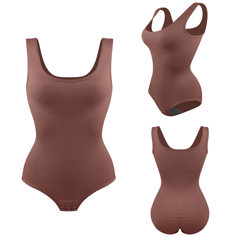 Body Gainant Invisible Décolleté U — Contrôle Ventre & Lift Fessier