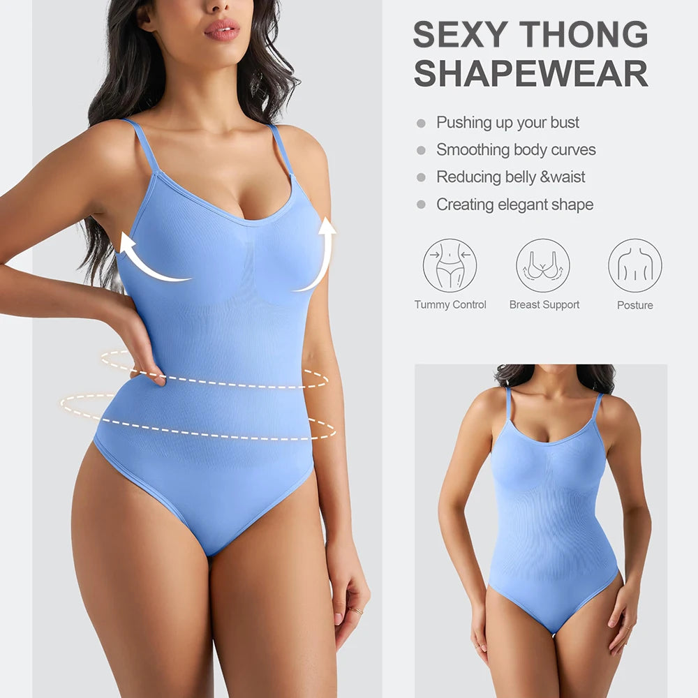 Body Gainant Invisible Décolleté U — Contrôle Ventre & Lift Fessier